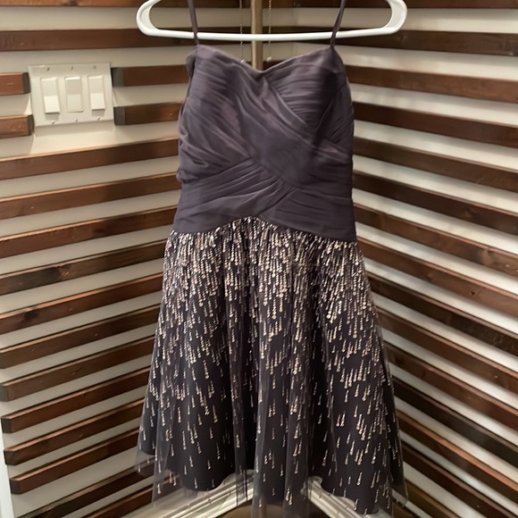 Strapless dress in silver colour. Never worn from le chateau. No tags attached. - Picture 4 of 5